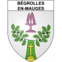 Bégrolles-en-Mauges 49 ville sticker blason écusson autocollant adhésif
