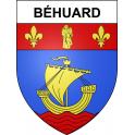 Béhuard 49 ville sticker blason écusson autocollant adhésif