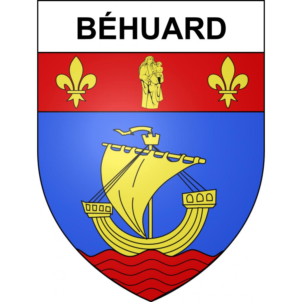 Béhuard Sticker wappen, gelsenkirchen, augsburg, klebender aufkleber