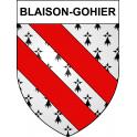 Blaison-Gohier Sticker wappen, gelsenkirchen, augsburg, klebender aufkleber