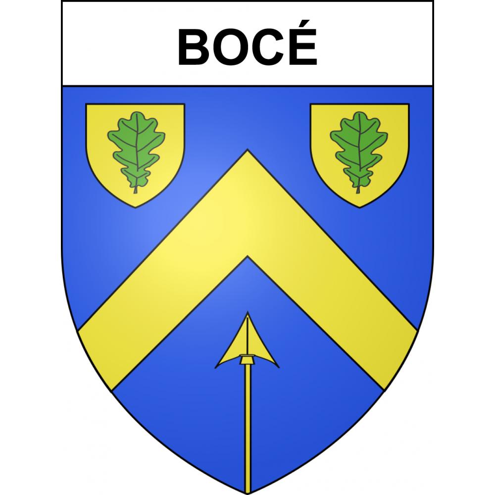 Bocé 49 ville sticker blason écusson autocollant adhésif