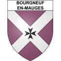 Bourgneuf-en-Mauges 49 ville sticker blason écusson autocollant adhésif
