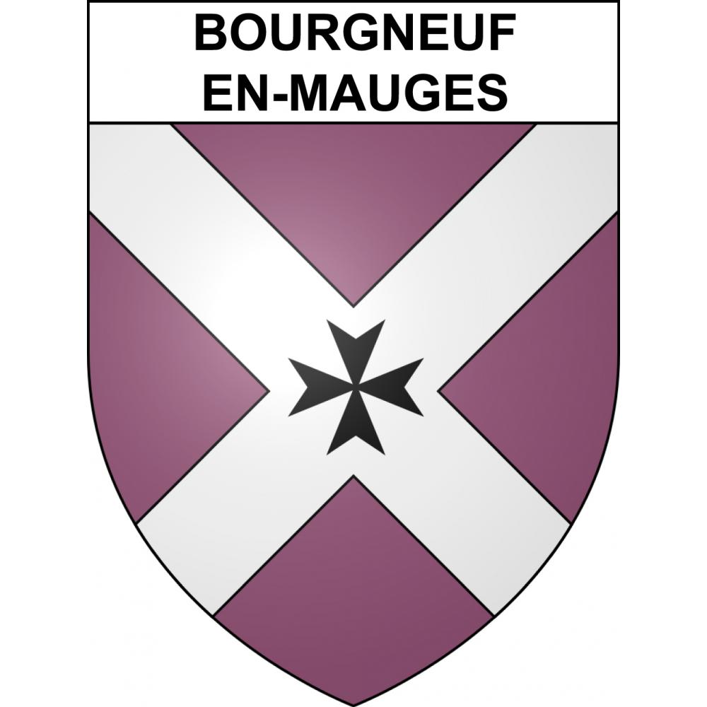 Bourgneuf-en-Mauges Sticker wappen, gelsenkirchen, augsburg, klebender aufkleber