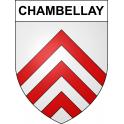 Chambellay 49 ville sticker blason écusson autocollant adhésif