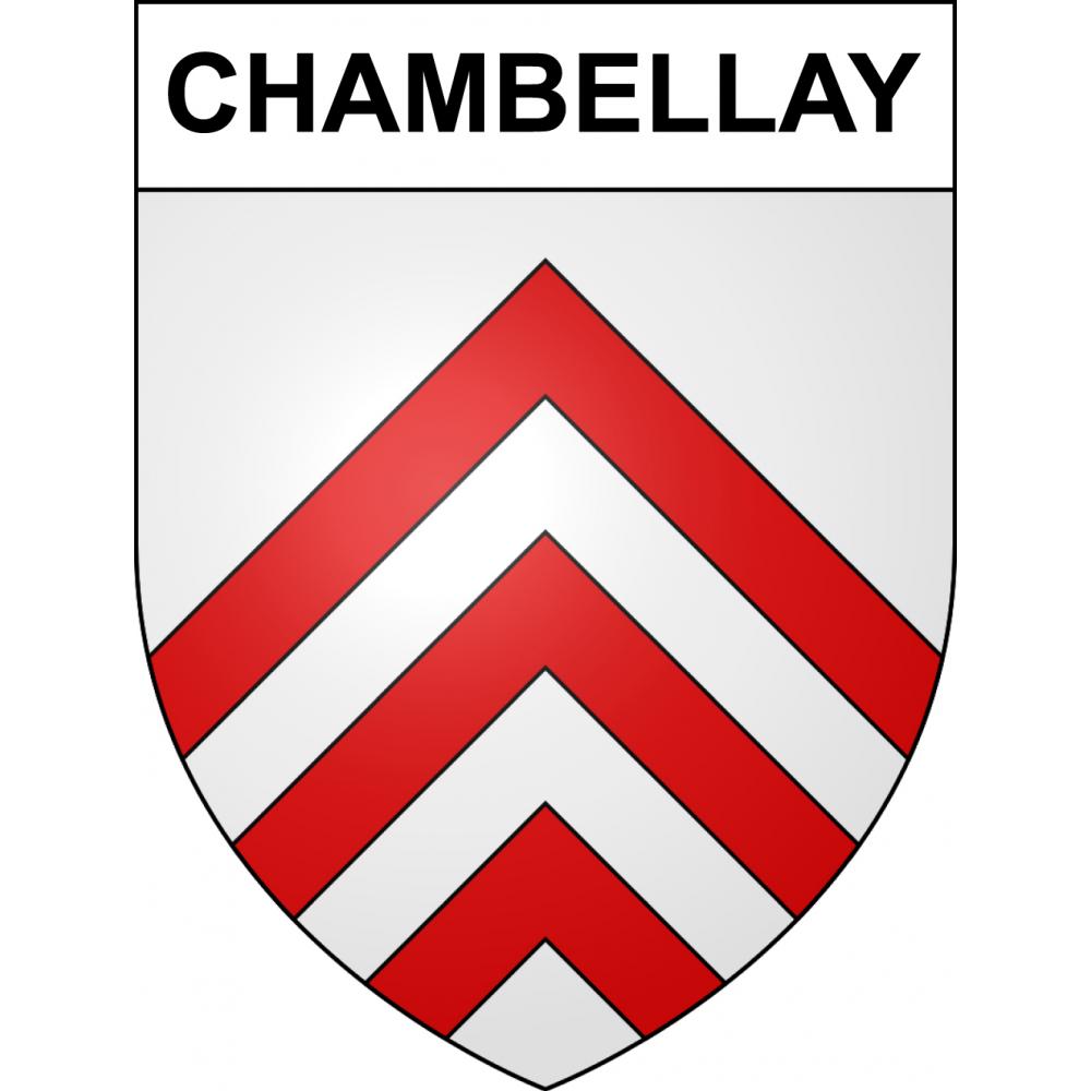 Chambellay 49 ville sticker blason écusson autocollant adhésif