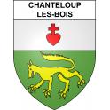 Chanteloup-les-Bois 49 ville sticker blason écusson autocollant adhésif