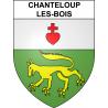 Chanteloup-les-Bois 49 ville sticker blason écusson autocollant adhésif