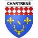 Pegatinas escudo de armas de Chartrené adhesivo de la etiqueta engomada