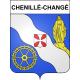 Chenillé-Changé 49 ville sticker blason écusson autocollant adhésif