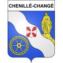 Chenillé-Changé 49 ville sticker blason écusson autocollant adhésif