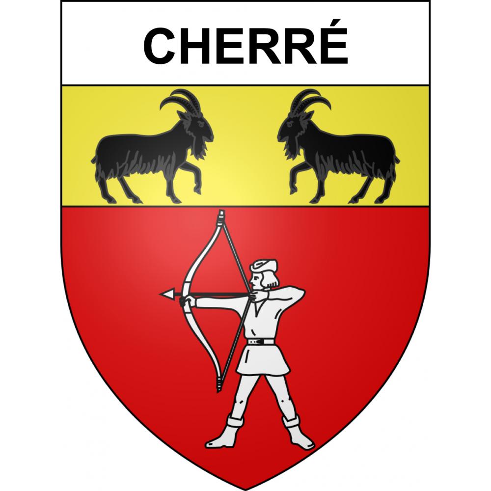 Cherré 49 ville sticker blason écusson autocollant adhésif