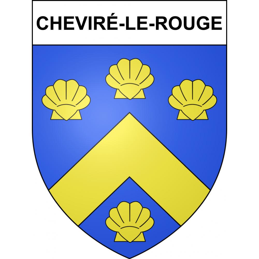 Stickers coat of arms Cheviré-le-Rouge adhesive sticker