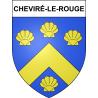 Pegatinas escudo de armas de Cheviré-le-Rouge adhesivo de la etiqueta engomada