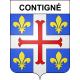 Contigné Sticker wappen, gelsenkirchen, augsburg, klebender aufkleber