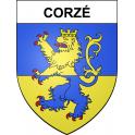 Stickers coat of arms Corzé adhesive sticker