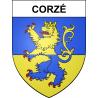 Corzé 49 ville sticker blason écusson autocollant adhésif