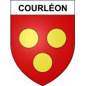 Courléon Sticker wappen, gelsenkirchen, augsburg, klebender aufkleber