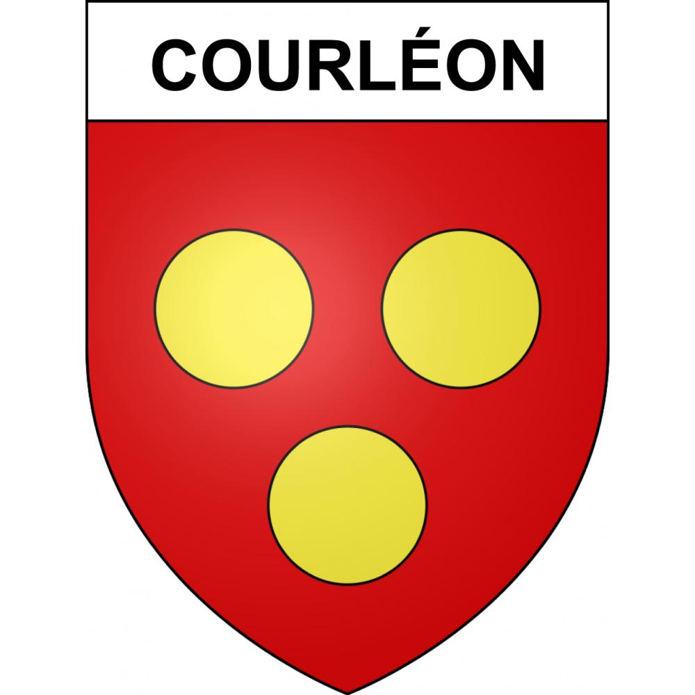 Courléon Sticker wappen, gelsenkirchen, augsburg, klebender aufkleber