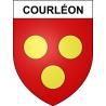Courléon 49 ville sticker blason écusson autocollant adhésif