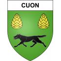 Cuon Sticker wappen, gelsenkirchen, augsburg, klebender aufkleber