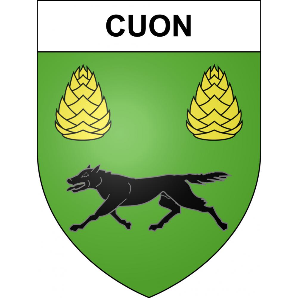 Pegatinas escudo de armas de Cuon adhesivo de la etiqueta engomada