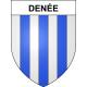 Denée 49 ville sticker blason écusson autocollant adhésif