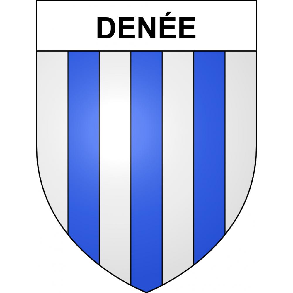 Denée 49 ville sticker blason écusson autocollant adhésif