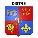 Distré Sticker wappen, gelsenkirchen, augsburg, klebender aufkleber