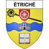Stickers coat of arms Étriché adhesive sticker