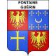 Stickers coat of arms Fontaine-Guérin adhesive sticker