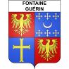 Pegatinas escudo de armas de Fontaine-Guérin adhesivo de la etiqueta engomada