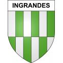 Stickers coat of arms Ingrandes adhesive sticker