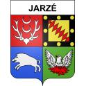 Jarzé 49 ville sticker blason écusson autocollant adhésif