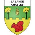 La Lande-Chasles 49 ville sticker blason écusson autocollant adhésif