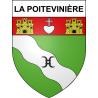 La Poitevinière 49 ville sticker blason écusson autocollant adhésif
