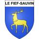 Le Fief-Sauvin Sticker wappen, gelsenkirchen, augsburg, klebender aufkleber