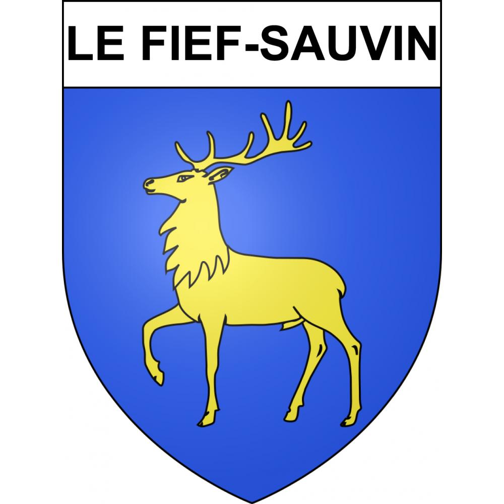 Le Fief-Sauvin Sticker wappen, gelsenkirchen, augsburg, klebender aufkleber