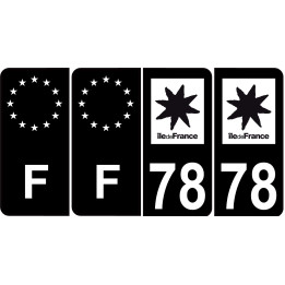 78 Yvelines sticker plate