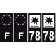 78 Yvelines sticker plate