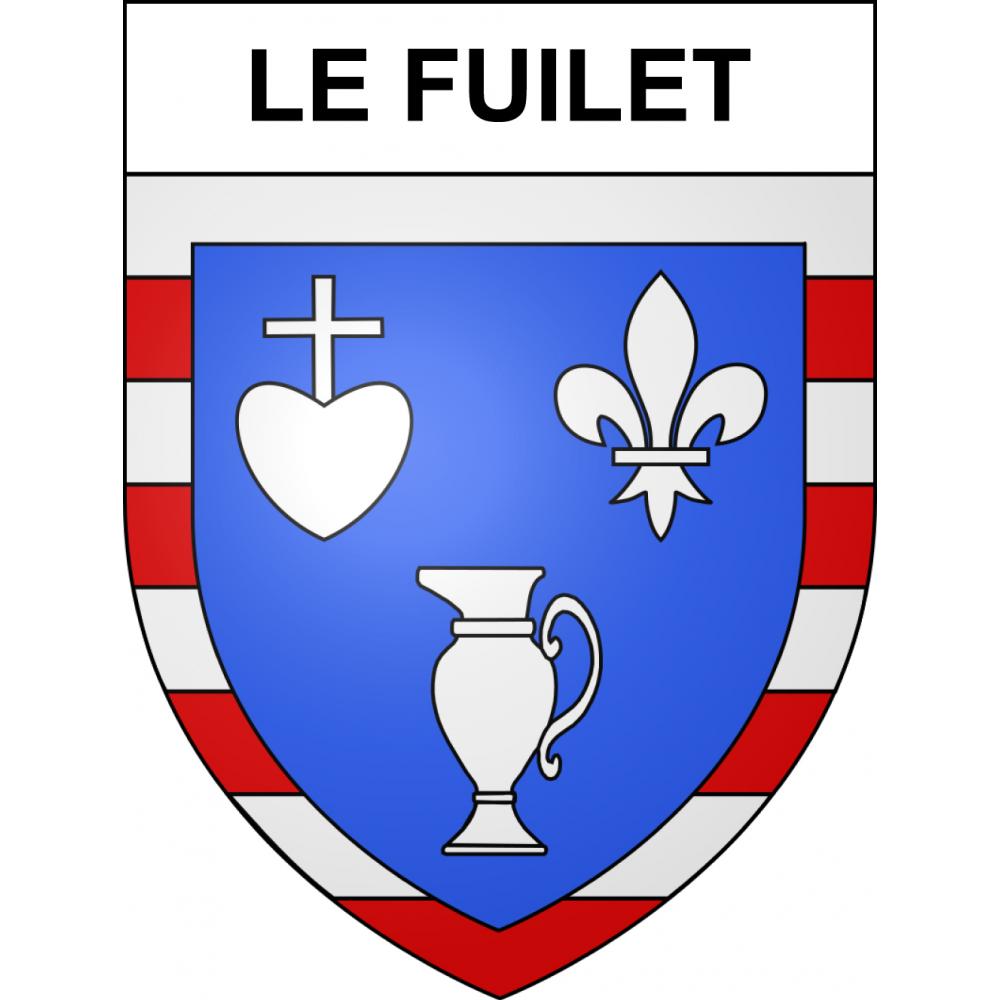 Le Fuilet 49 ville sticker blason écusson autocollant adhésif