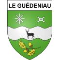 Le Guédeniau 49 ville sticker blason écusson autocollant adhésif