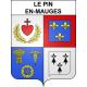 Le Pin-en-Mauges Sticker wappen, gelsenkirchen, augsburg, klebender aufkleber