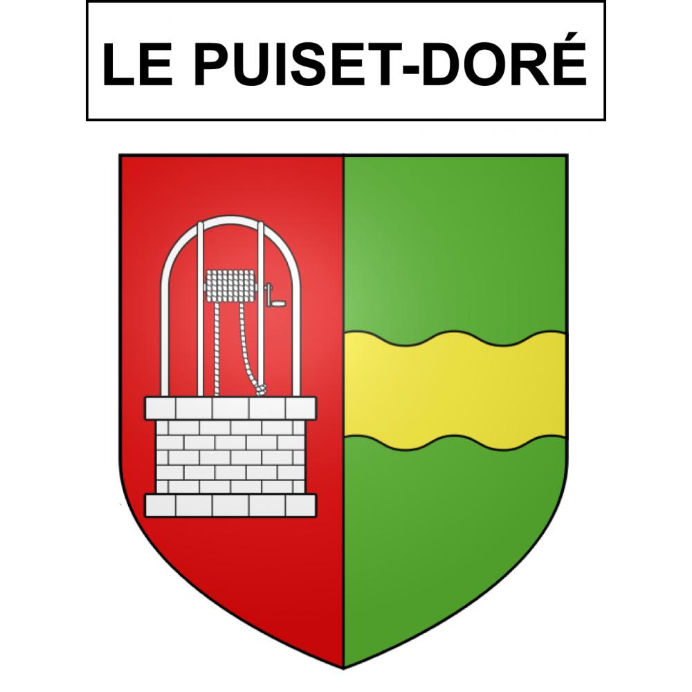 Le Puiset-Doré Sticker wappen, gelsenkirchen, augsburg, klebender aufkleber