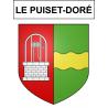 Le Puiset-Doré Sticker wappen, gelsenkirchen, augsburg, klebender aufkleber