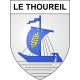 Le Thoureil 49 ville sticker blason écusson autocollant adhésif
