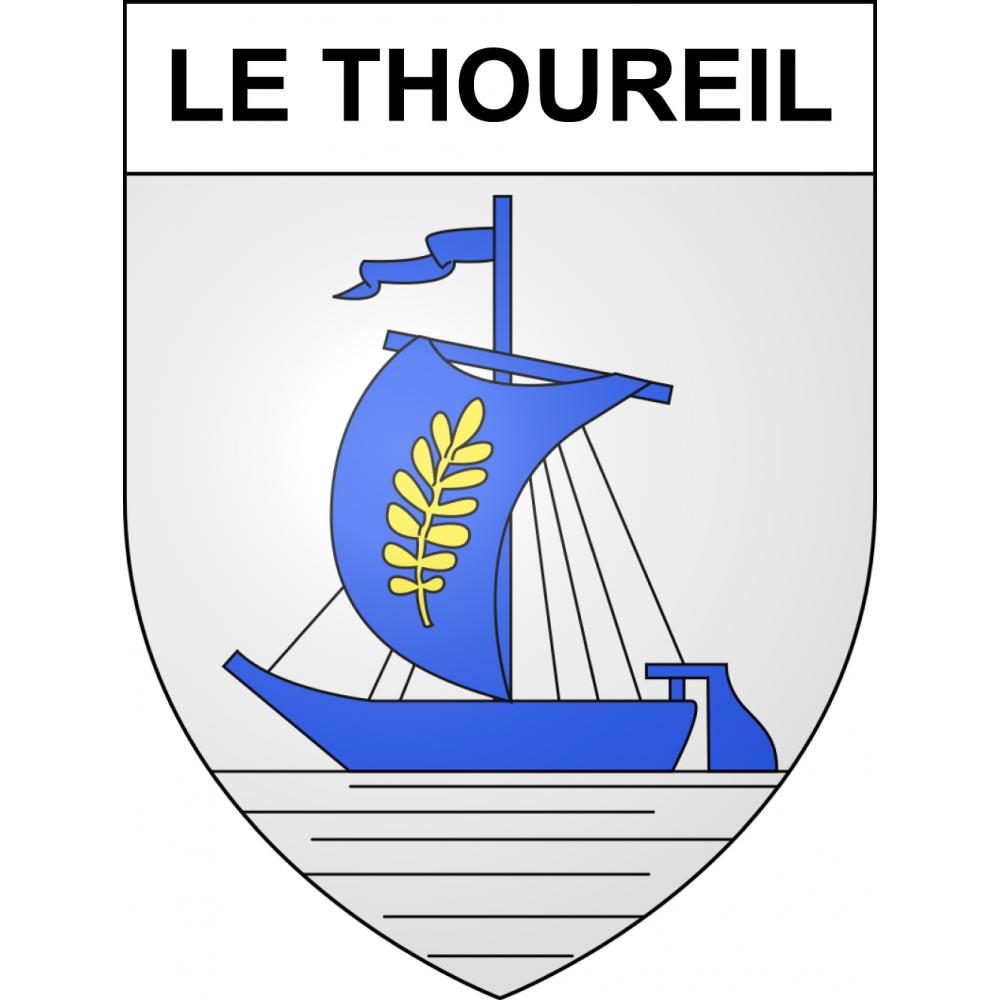Le Thoureil 49 ville sticker blason écusson autocollant adhésif