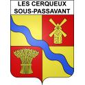 Stickers coat of arms Les Cerqueux-sous-Passavant adhesive sticker