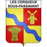 Les Cerqueux-sous-Passavant 49 ville sticker blason écusson autocollant adhésif