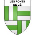 Stickers coat of arms Les Ponts-de-Cé adhesive sticker