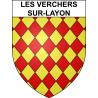 Les Verchers-sur-Layon 49 ville sticker blason écusson autocollant adhésif